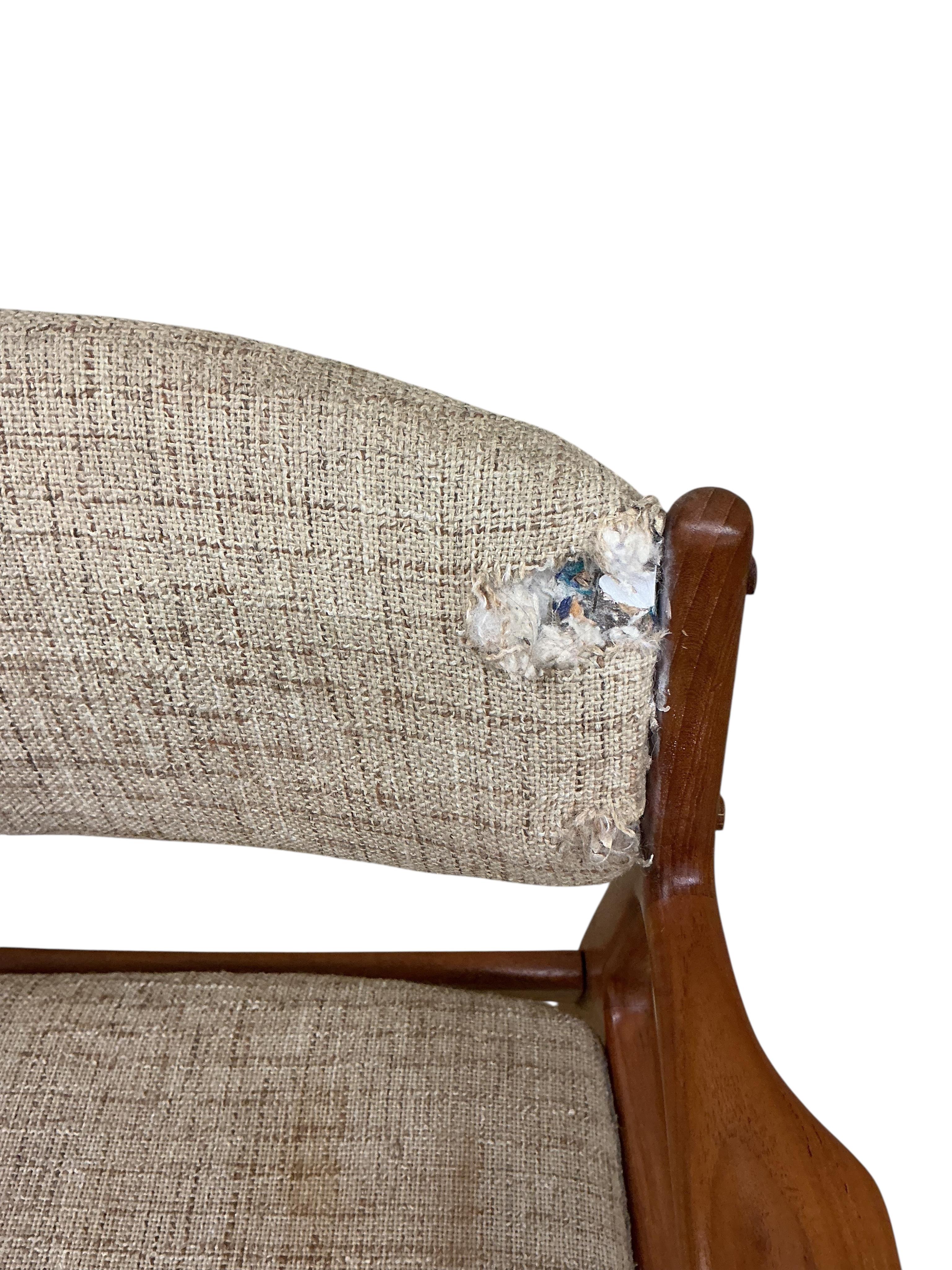 A pair of Eric Buck chairs, width 60cm, depth 50cm, height 72cm